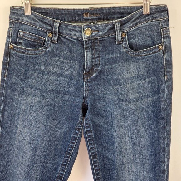 Kut From The Kloth Straight Leg Dark Wash Jeans Size 6 Short - Picture 2 of 12